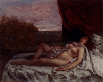 Gustave Courbet : Femme Nue Endormie